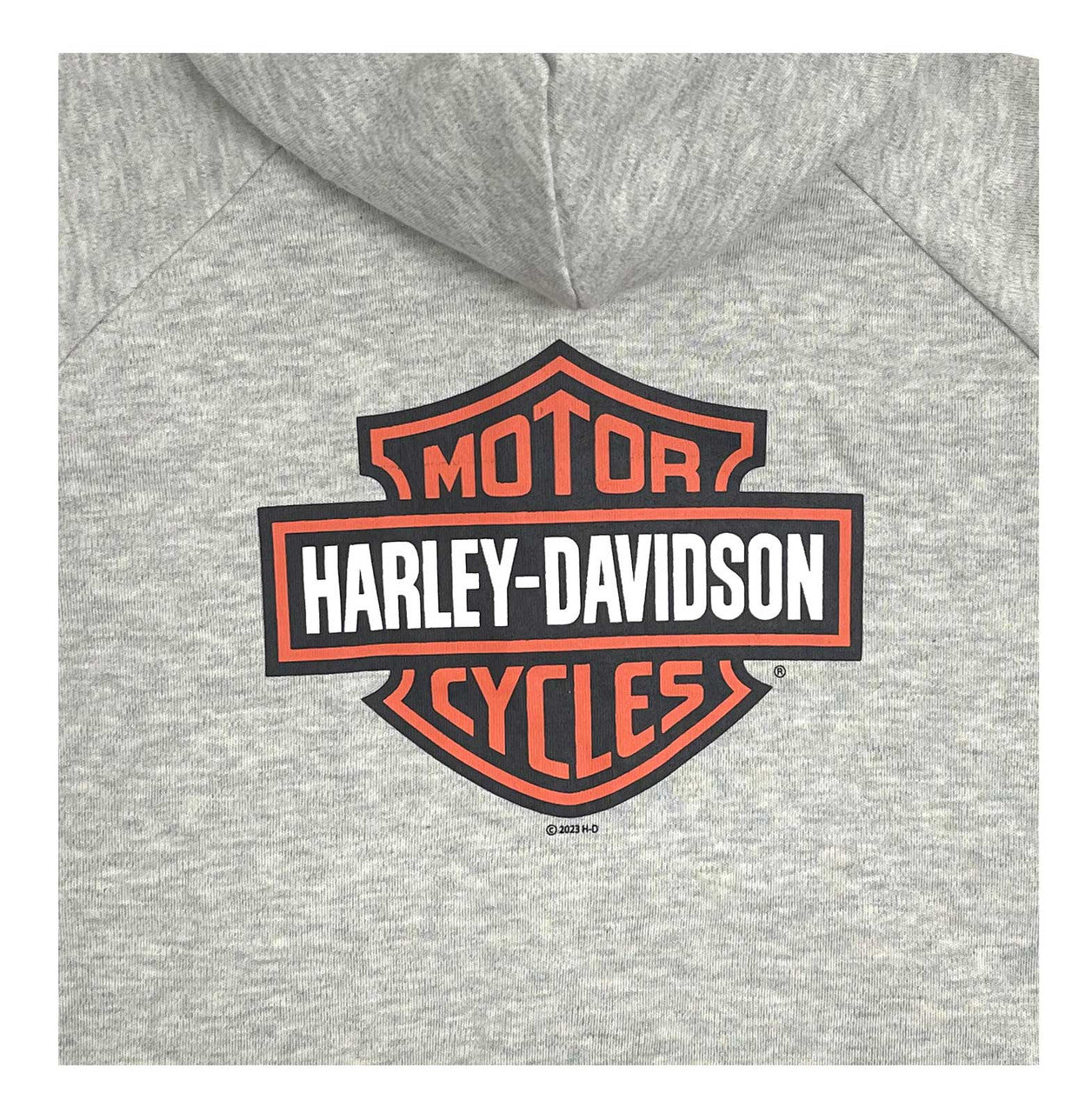 Harley-Davidson® Little Boys' Bar & Shield Knit Zip-Up Toddler Hoodie - Gray 6572300, 6582300, 6592300