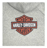 Harley-Davidson® Little Boys' Bar & Shield Knit Zip-Up Toddler Hoodie - Gray 6572300, 6582300, 6592300