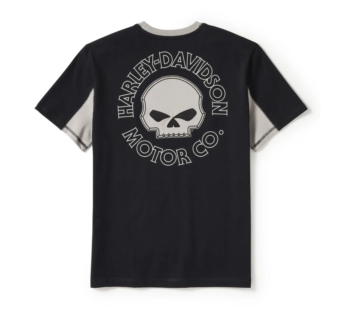 Men's Harley-Davidson Willie G Skull Colorblock Short Sleeve Tee - 96373-25VM