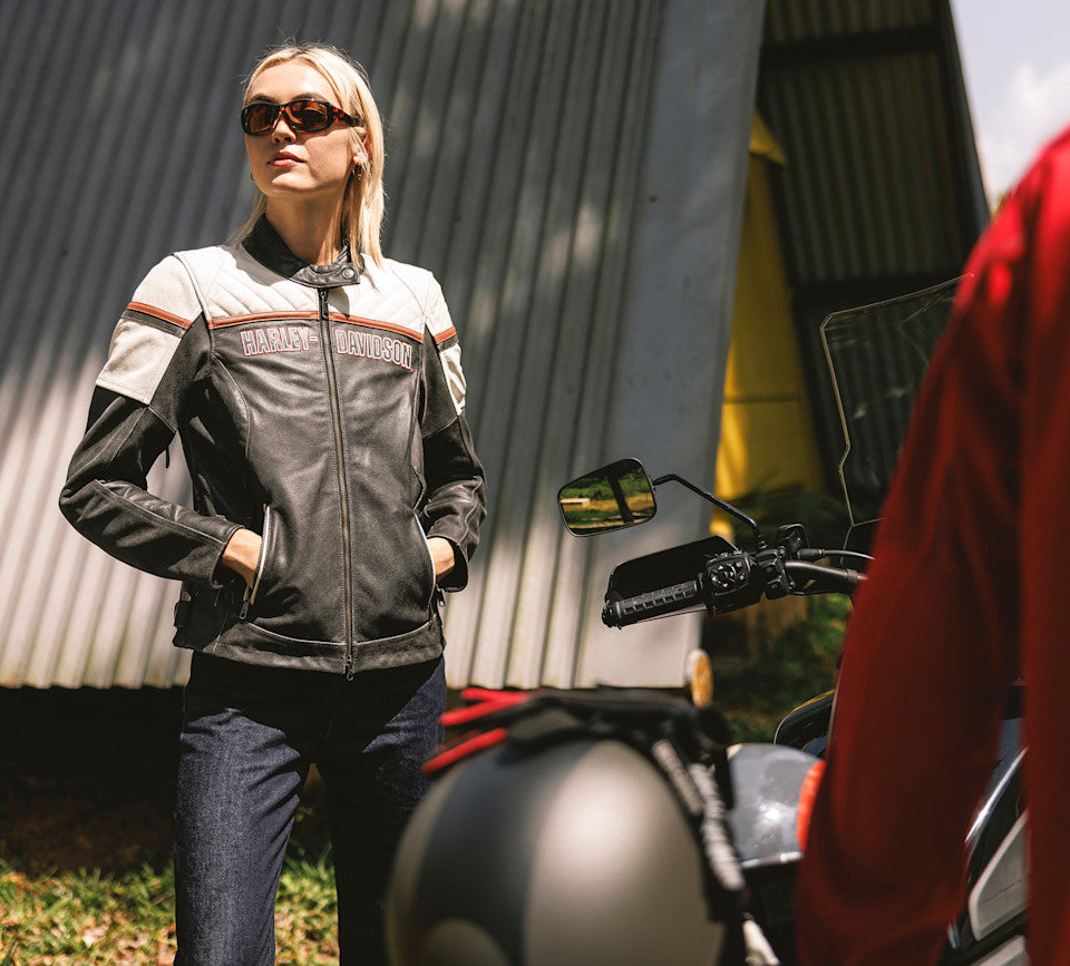 Women's H-D Miss Enthusiast III Leather Riding Jacket - 98003-26VW