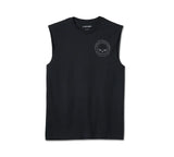 Men's Willie G Skull Muscle Tee - Black Beauty 99052-24VM