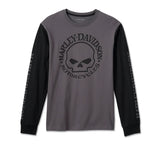 Men's Willie G Skull Long Sleeve Tee 99091-24VM