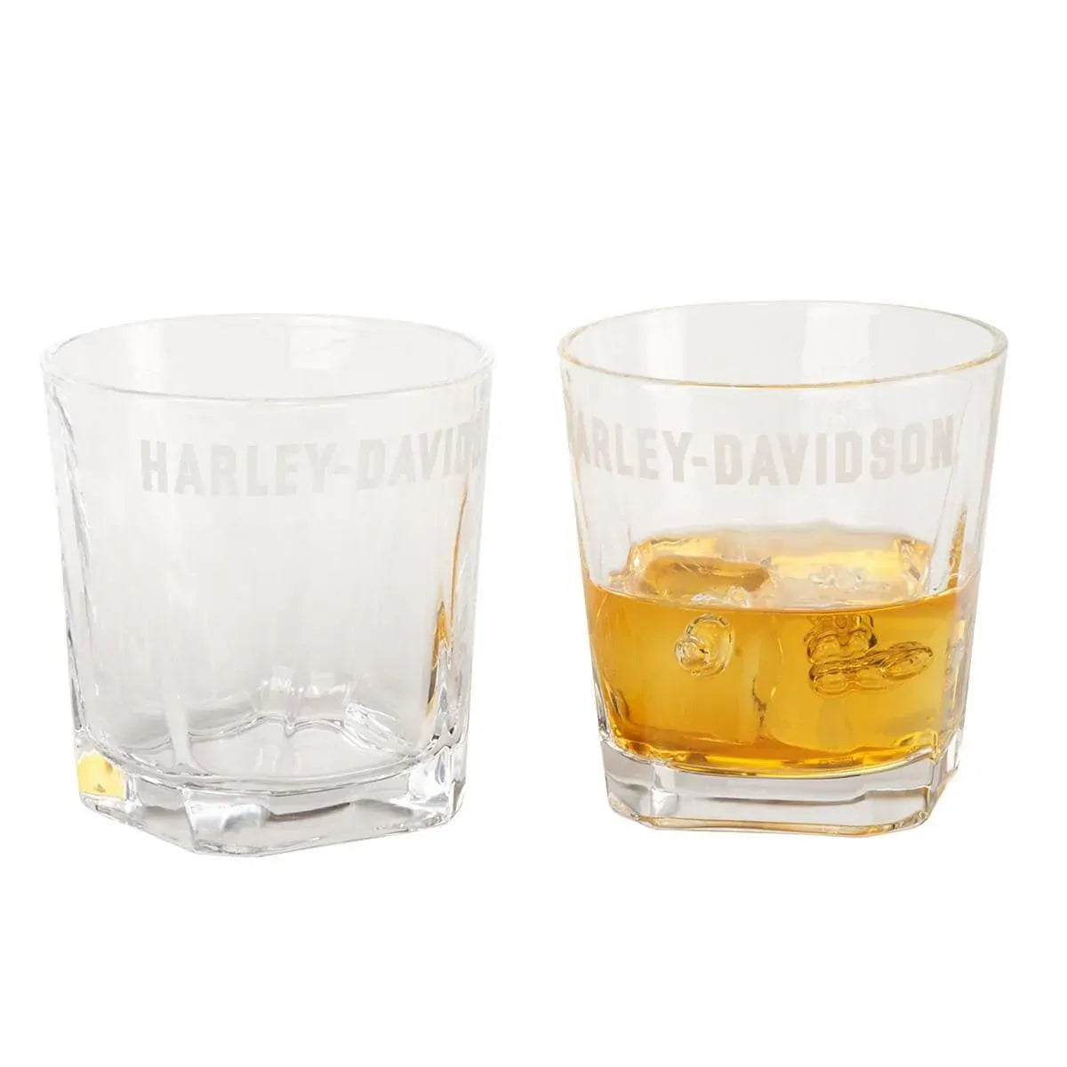 Harley-Davidson Etched Rocks Glass Set - PN: HDX-98739