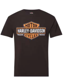 Harley-Davidson® Men’s Elongated B&S on Black Dealer Tee 40294850