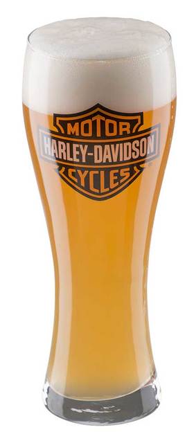 Harley-Davidson® Long Bar & Shield Logo Pilsner Glass PS31271
