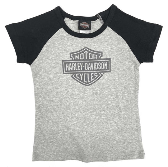 GIRL'S REGLAN S/S GREY TEE 1022306, 1032306, 1042306