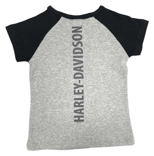 GIRL'S REGLAN S/S GREY TEE 1022306, 1032306, 1042306