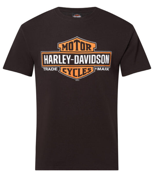 Harley-Davidson® Men’s Elongated B&S on Black Dealer Tee