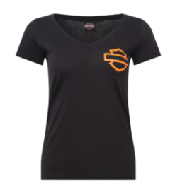 Women's Dealer Tee Orange/blk open B&S 40294894