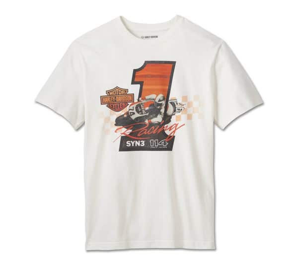 MENS HARLEY-DAVIDSON H-D #1 RACER TEE - 96014-25AC