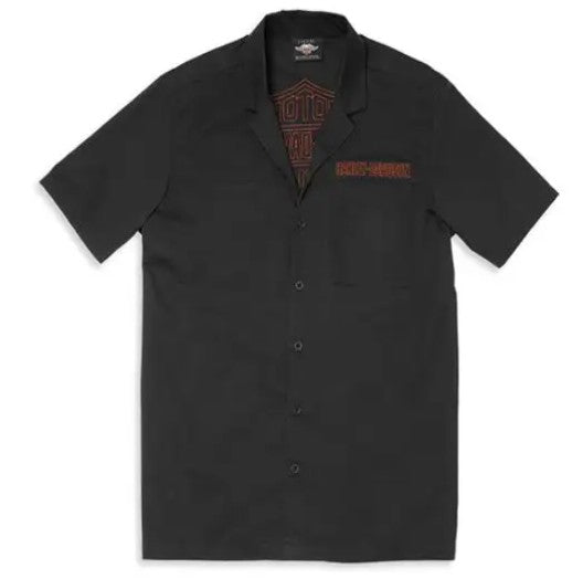 HARLEY-DAVIDSON MENS EMBROIDED MECHANICS SHIRT - 96020-22VM