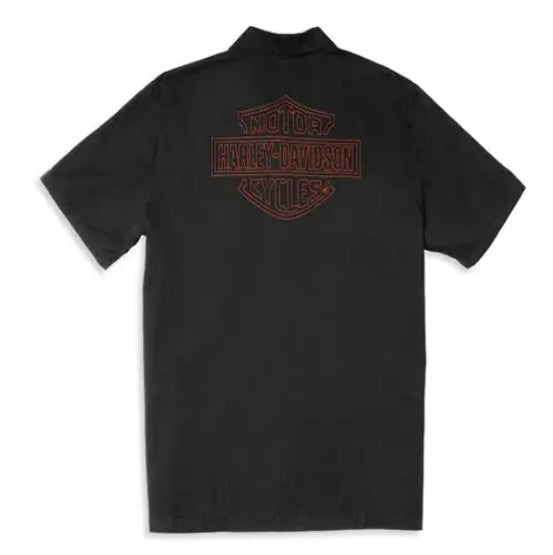 MENS HARLEY-DAVIDSON EMBROIDED MECHANICS SHIRT - 96020-22VM