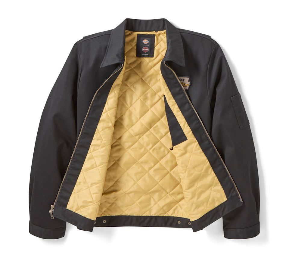 Dickies x H-D Quilted Lined Eisenhower Jacket - Black - 96085-26VX