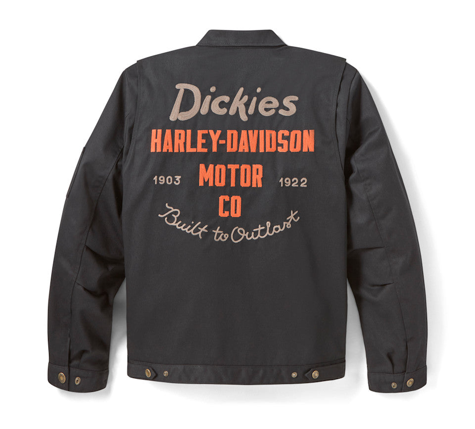 Dickies x H-D Quilted Lined Eisenhower Jacket - Black - 96085-26VX