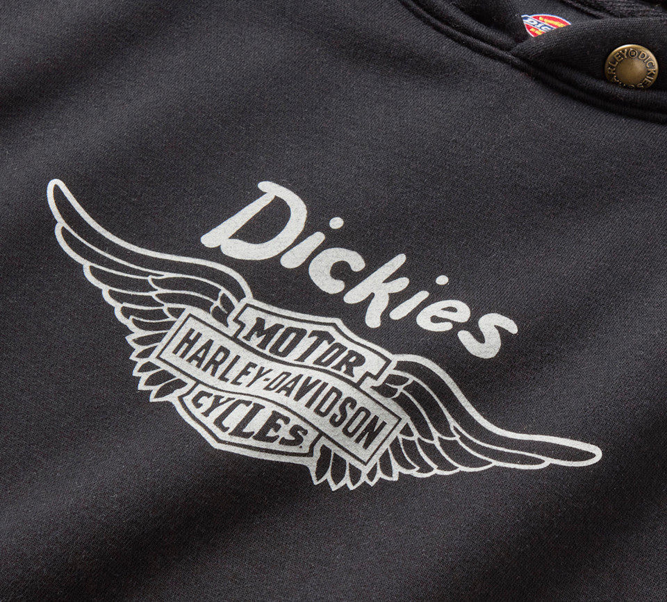 Dickies x H-D Winged Horseshoe Oversized Pullover Hoodie - Black  96090-26VX