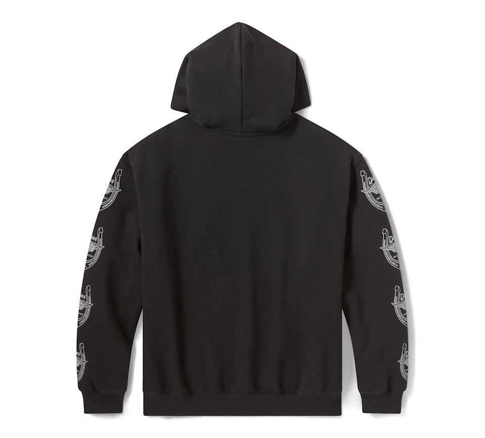 Dickies x H-D Winged Horseshoe Oversized Pullover Hoodie - Black  96090-26VX