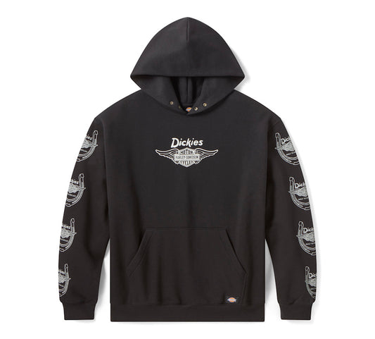 Dickies x H-D Winged Horseshoe Oversized Pullover Hoodie - Black  96090-26VX