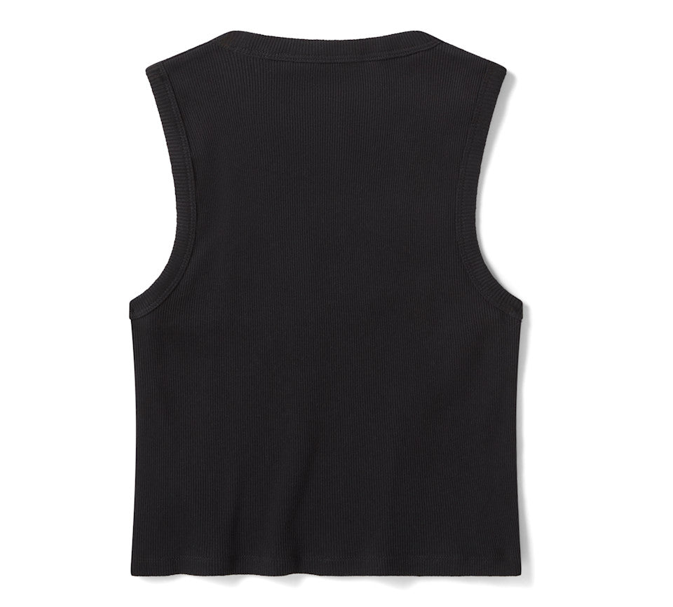 Women's Dickies x H-D Winged Bar & Shield Ribbed Tank - Black  96110-26VW
