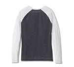 Women's Screamin' Eagle Raglan Long Sleeve Burnout Tee