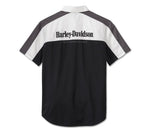 Men's Darting Shirt - Colorblocked - Black Beauty 96227-24VM