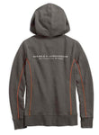 Harley-Davidson® Women's Screamin' Eagle Zippered Hoodie, Charcoal 96293-18VW