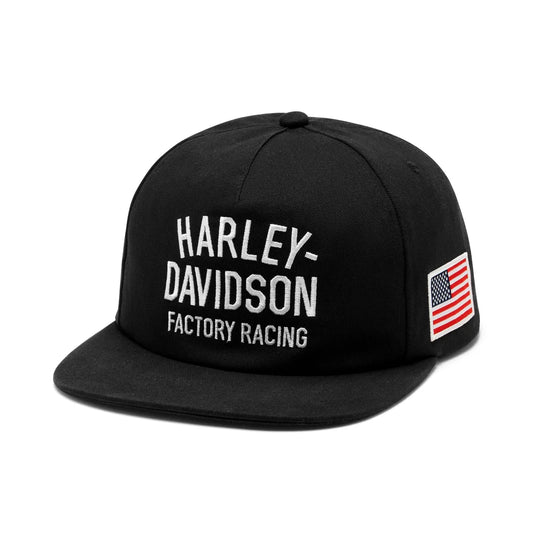 96361-26VX CAP- BB, WOVEN FACTORY RACING BLACK