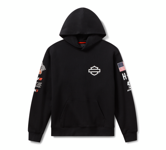 96369-26VX HOODIE, KNIT FACTORY RACING TEAM HOODIE BLACK
