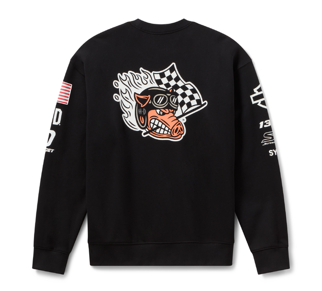 CREWNECK-KNIT FACTORY RACING BLACK - 96371-26VX