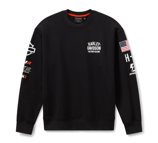 96371-26VX CREWNECK-KNIT FACTORY RACING BLACK