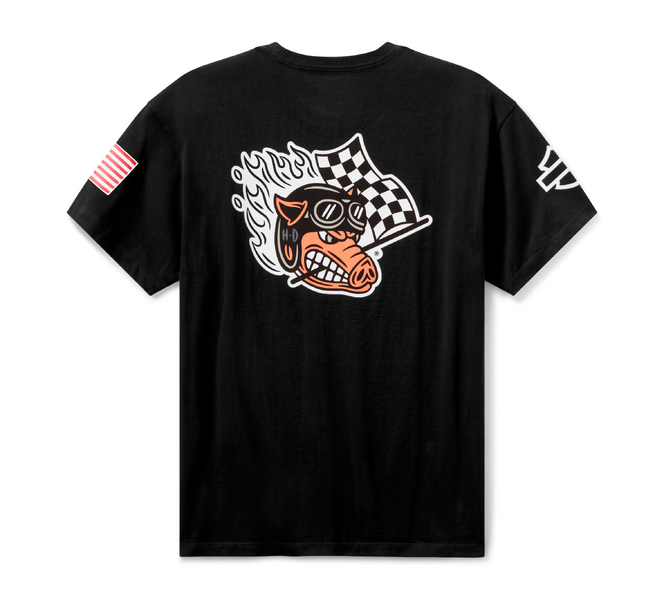 Factory Racing Fast Johnnie Tee Men's Short Sleeve T-Shirt BLACK - 96375-26VX