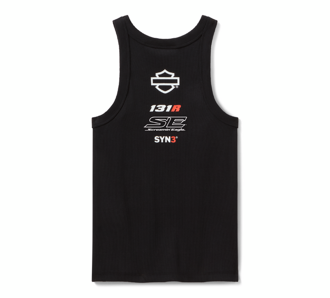 TANK KNIT FACTORY RACING BLACK - 96380-26VW