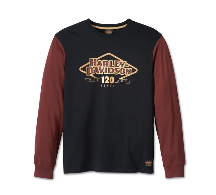 Men's Harley-Davidson 120th Anniversary Colorblock Tee - Colorblocked 96569-23VM