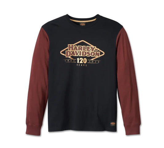 Men's Harley-Davidson 120th Anniversary Colorblock Tee - Colorblocked 96569-23VM