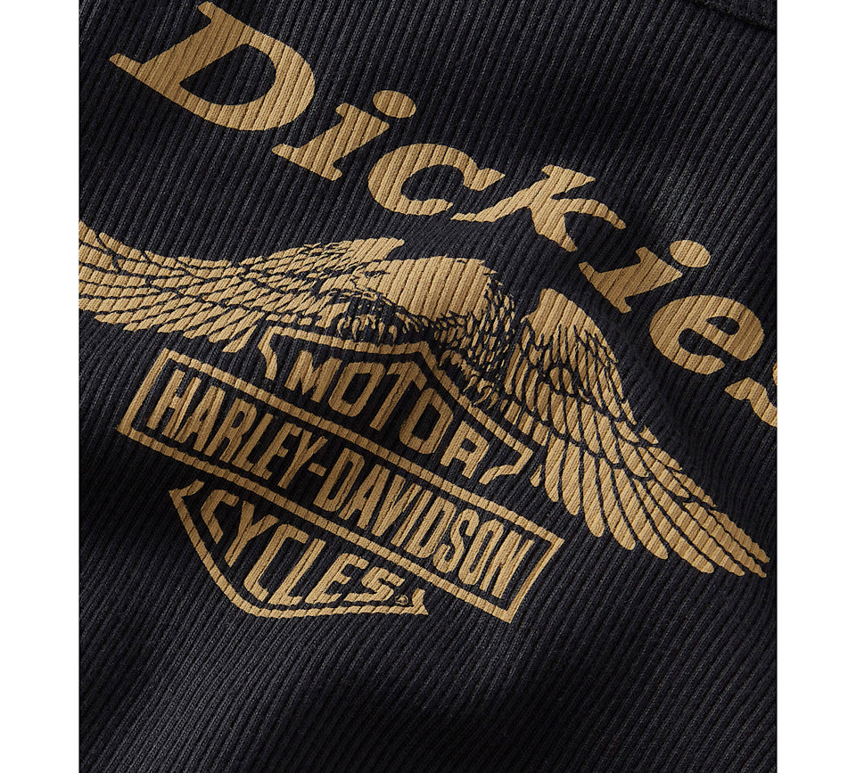 Women's Dickies x H-D Racerback Cropped Eagle Tank - 96583-25VW
