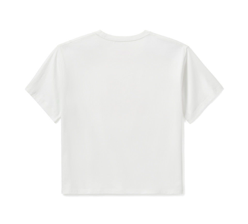 Women's Harley-Davidson®  Flaming Eagle Boxy Tee - 96777-25VW