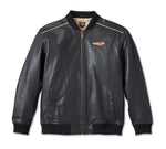 Men's 120th Anniversary Leather Jacket - Black Leather