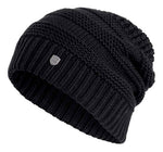 Harley-Davidson® Women's Slouch Chunky Knit Beanie Hat - Black 97835-19VW