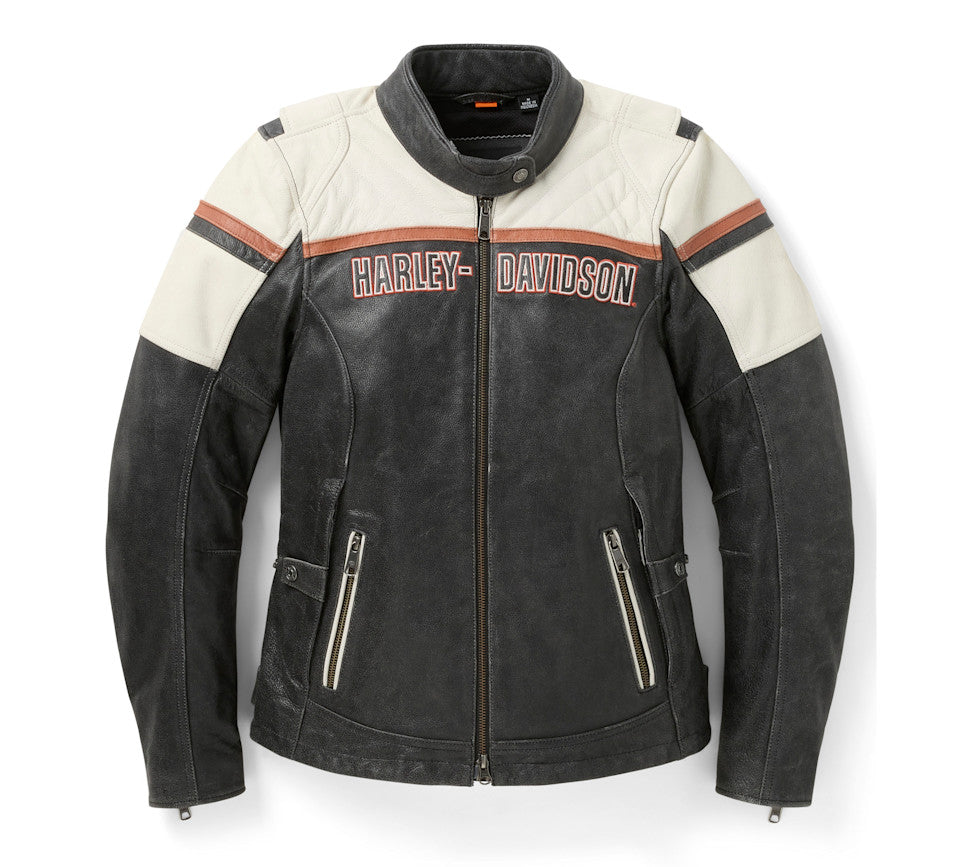 Women's H-D Miss Enthusiast III Leather Riding Jacket - 98003-26VW