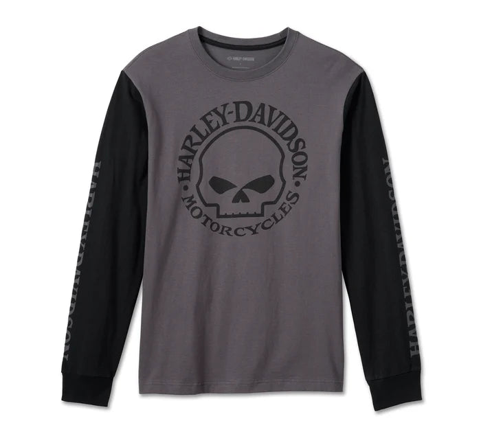 Men's Harley-Davidson Willie G Skull Long Sleeve Tee 99091-24VM