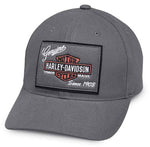 Harley-Davidson® Men's Genuine Logo Patch Baseball Cap, Gray