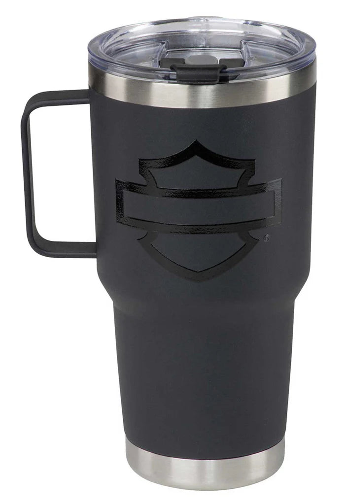 Harley-Davidson Matte Black Travel Mug - Stainless Steel PN: HDX-98656
