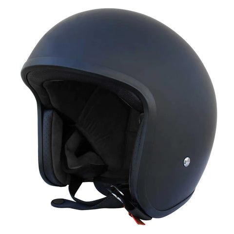 BURKE OPEN FACE HELMET - MATTE BLACK/BLACK LINING JRH10002