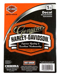 Harley-Davidson® Genuine H-D Banner Decal - Black/Orange/Cream - 6 x 8 in.