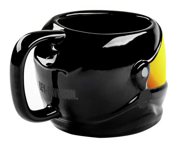 Harley-Davidson® 24 oz. Sculpted Helmet Ceramic Coffee Mug, Gloss Black Part Number: HDX-98677