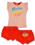 Girls 2 Piece Set, Knit Tee & Shorts - 2001117