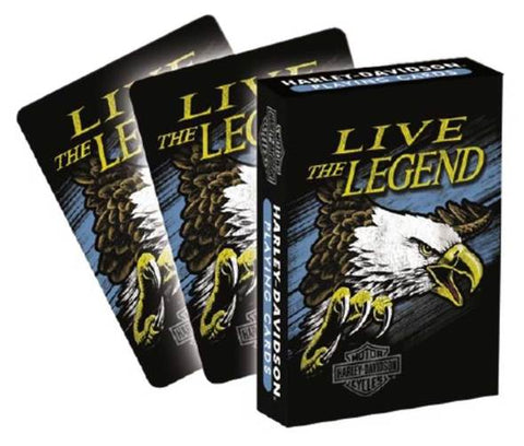 Harley-Davidson® Live the Legend Eagle Playing Cards