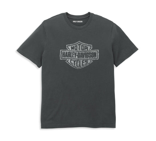 MEN'S DISTRESSED BAR & SHIELD GRAPHIC TEE - 96050-22VM