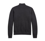 Men's Zip Front Logo Sweater - Slim Fit