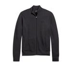 Men's Zip Front Logo Sweater - Slim Fit