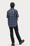 Men's Shed Font One Pocket Plaid Shirt 96186-22VM